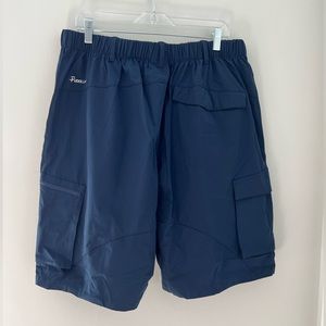 Pudolla Men’s Shorts (XXL/Navy Blue)